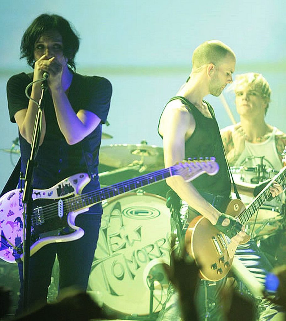 Placebo on stage in 2009